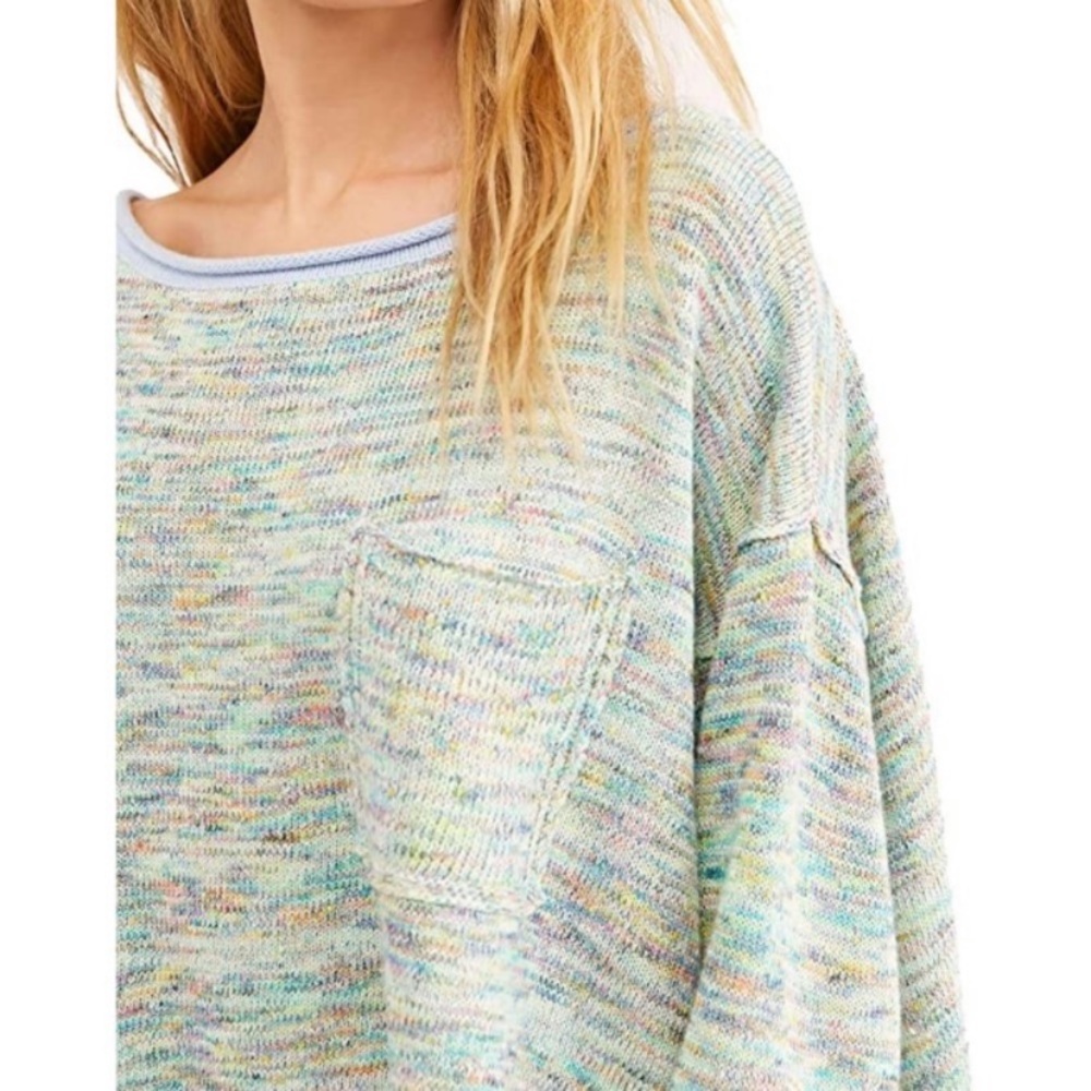 NWT Free People Prism Pullover Spacedye Sweater - Picture 5 of 16